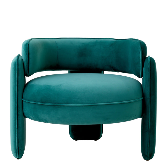 Savona turquoise velvet