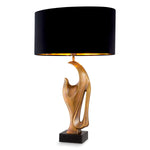 Vintage brass finish | black granite base