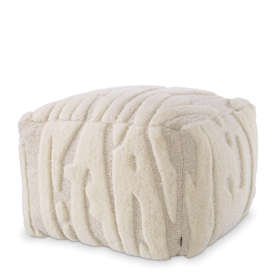 Eichholtz Zenon Pouf in Ivory