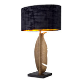 Vintage brass finish | black granite base