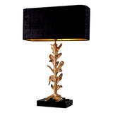 Vintage brass finish | black granite base
