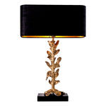 Vintage brass finish | black granite base