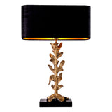 Vintage brass finish | black granite base