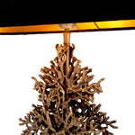 Vintage brass finish | black granite base