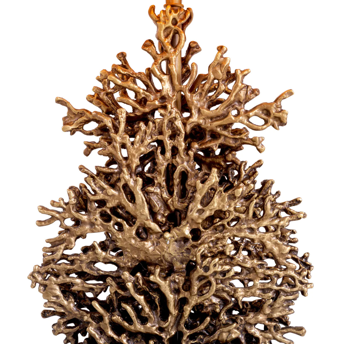 Vintage brass finish | black granite base