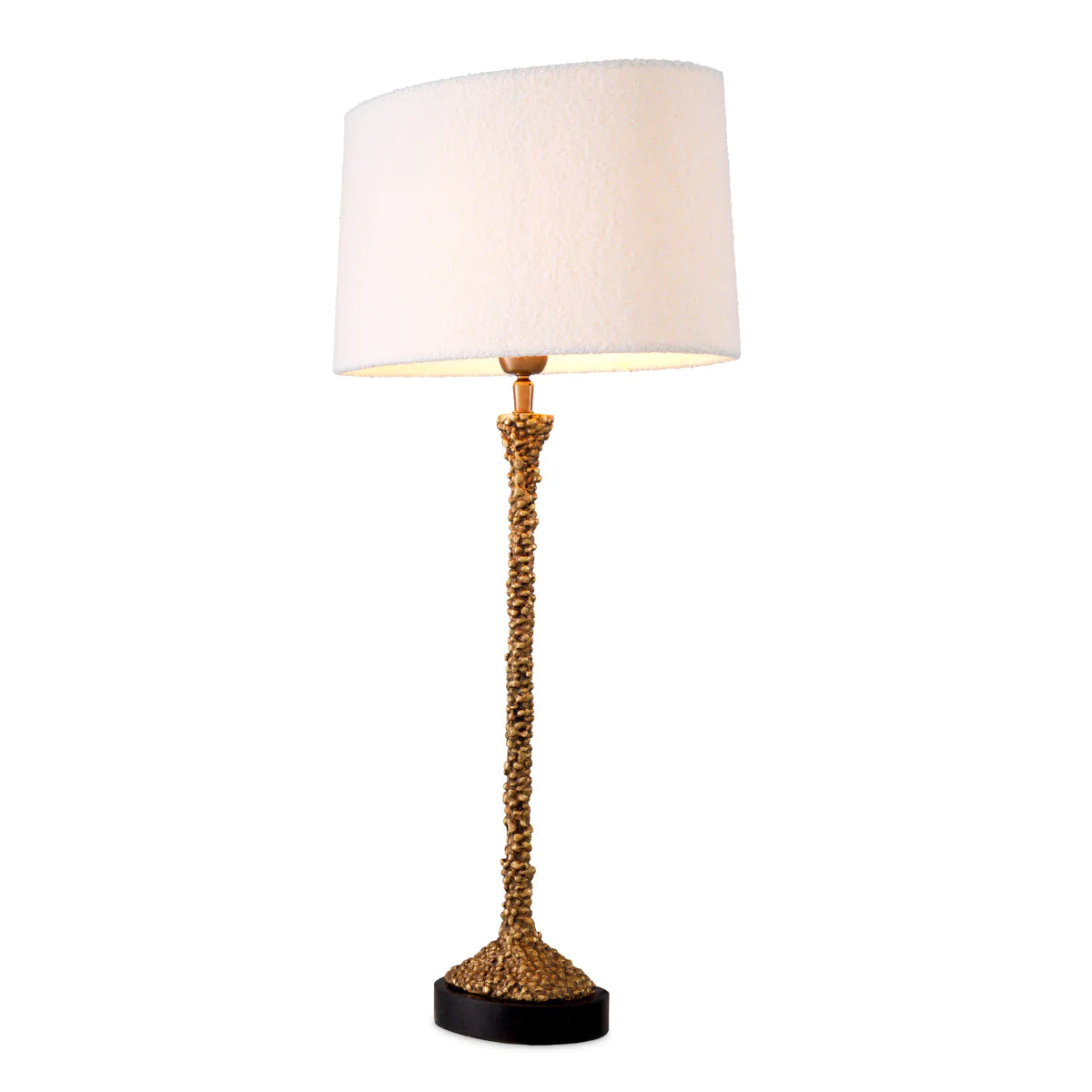 Vintage brass finish | black granite base