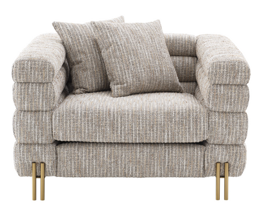 Fotel York Eichholtz w tapicerce Mademoiselle