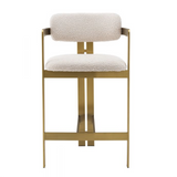 Stołek Nablatowy Eichholtz Donato w tkaninie Boucle cream