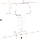 Lampa stołowa Eichholtz Flair, mosiężne wykończenie vintage, zawiera klosz
