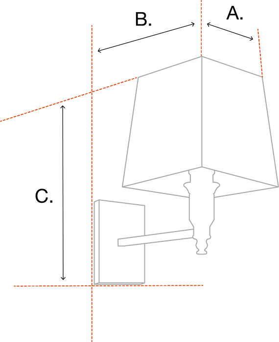 Kinkiet Eichholtz Lexington, podwójny, zawiera abażur